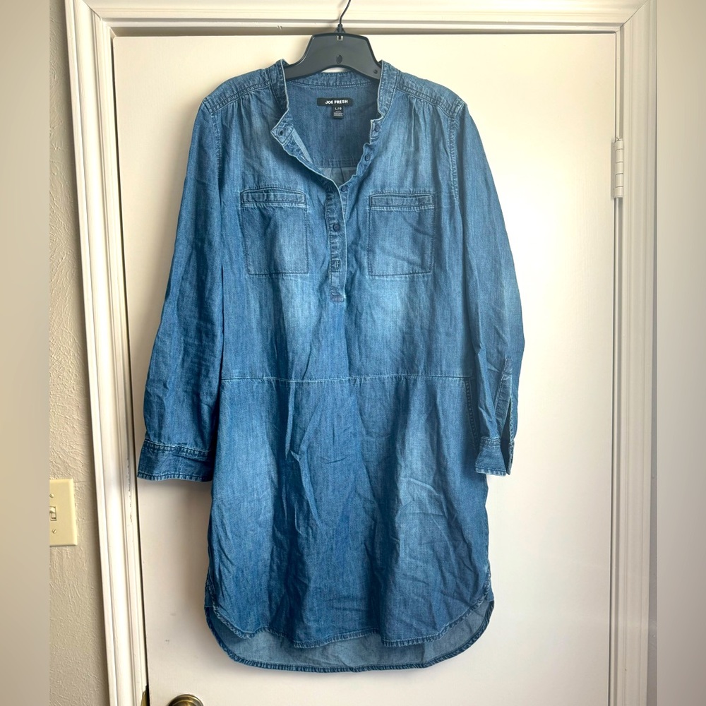 Joe Fresh Denim Shirt Dress